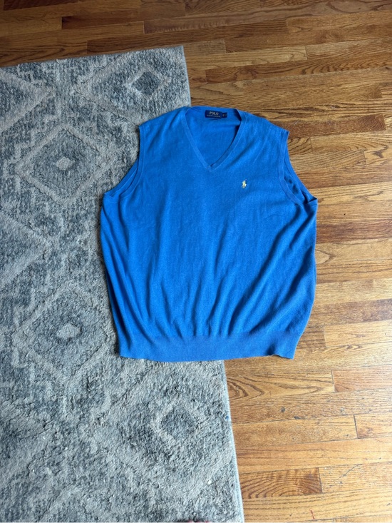 Ralph Lauren Other - Polo by Ralph Lauren Blue V-Neck Sweater Vest 100%cotton 2XLB